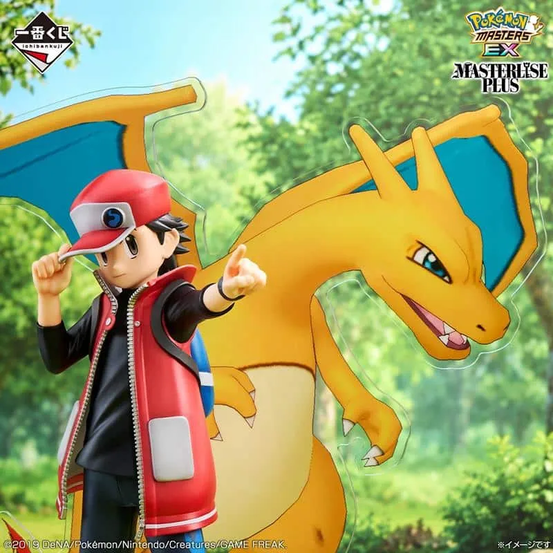Neo Tokyo Pokémon Red & Charizard Figure Pokémon Masters 7th Anniversary 24 cm