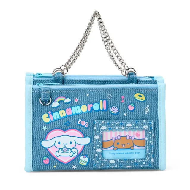 Hello Kitty Heisei Heart Series Cinnamoroll Mini Zipper Denim Pouch denimveske
