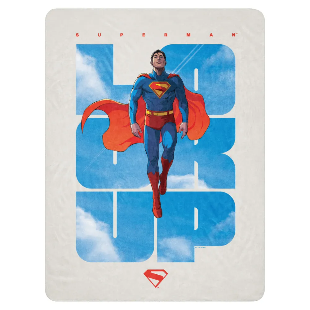 Superman (2025 Movie) Look Up sherpapledd 50 × 60 tommer