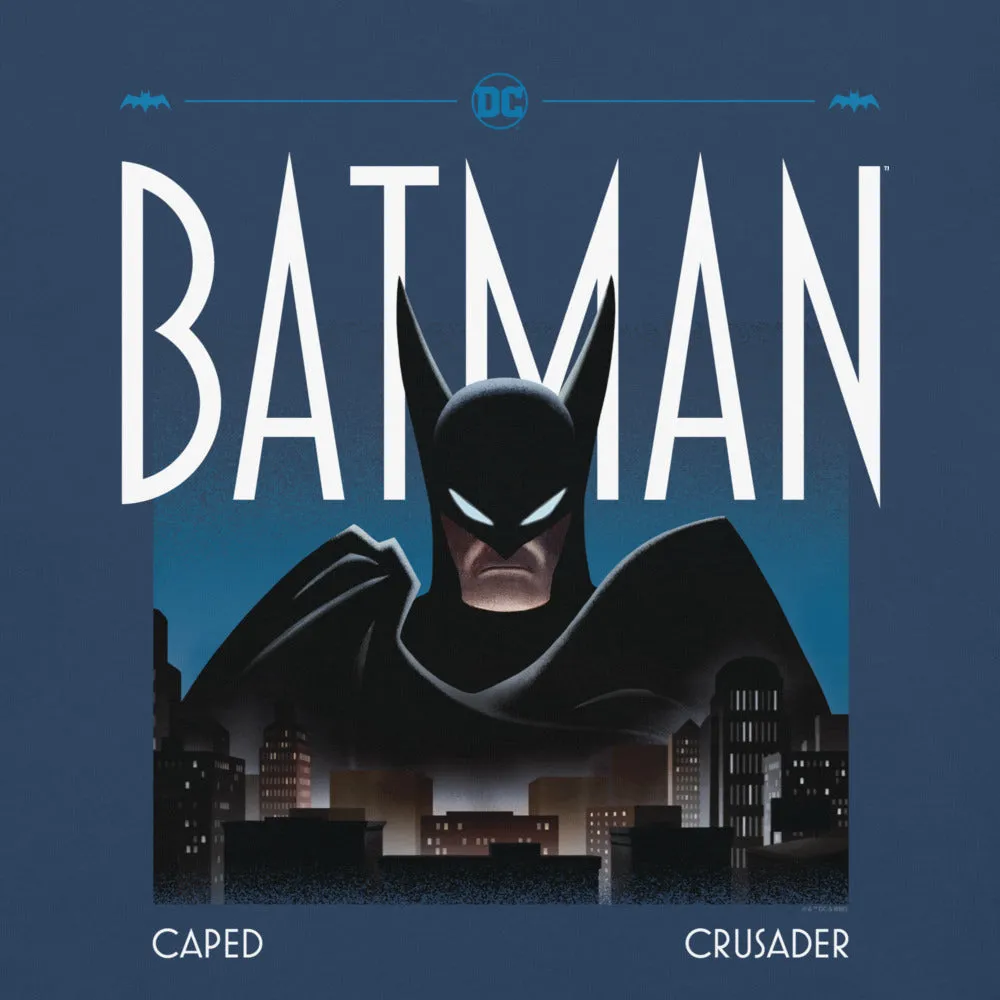 Batman Caped Crusader Knight Watch Comfort Colors T-skjorte svart 2XL–4XL bomull