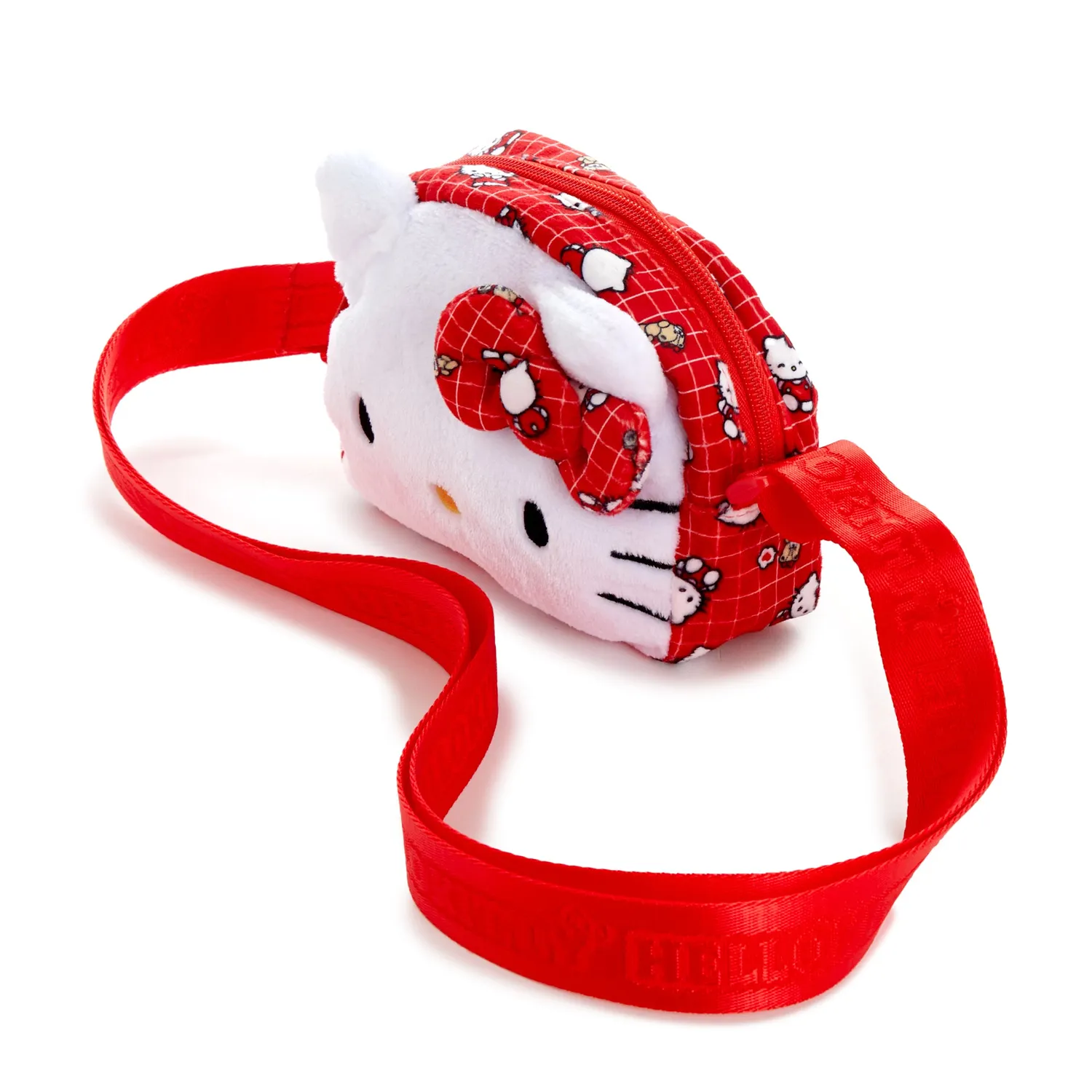 Hello Kitty Ruby Red Series Plush Crossbody Bag veske rød