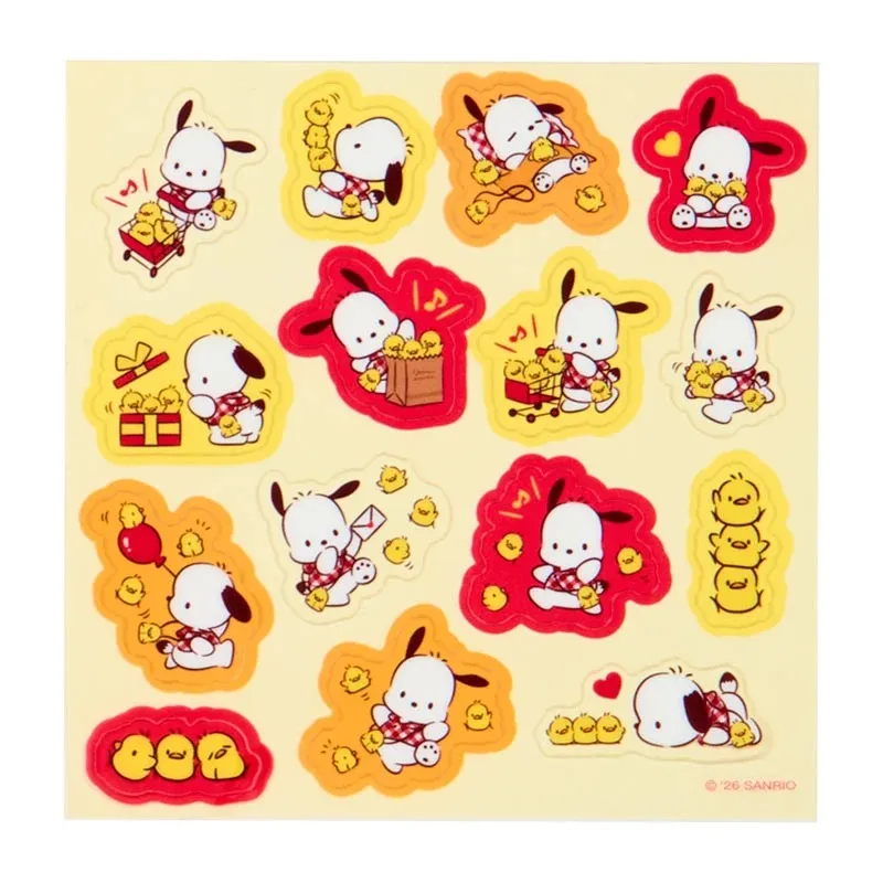 Hello Kitty Pochacco I Love Pi-Chans klistremerker 25 stk