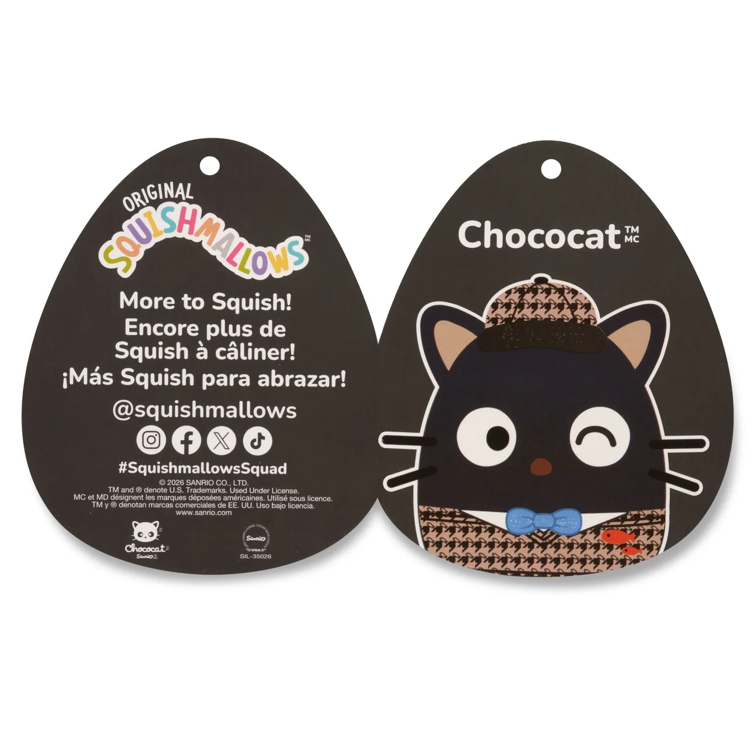Hello Kitty Chococat Squishmallows-bamse 30 cm 30-årsjubileum