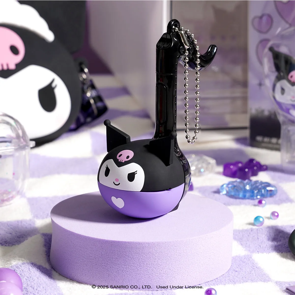 Hello Kitty Kuromi Mini Otamatone Melody Charm nøkkelring