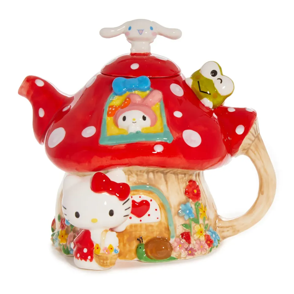 Hello Kitty and Friends Ceramic Mushroom Teapot tekanne