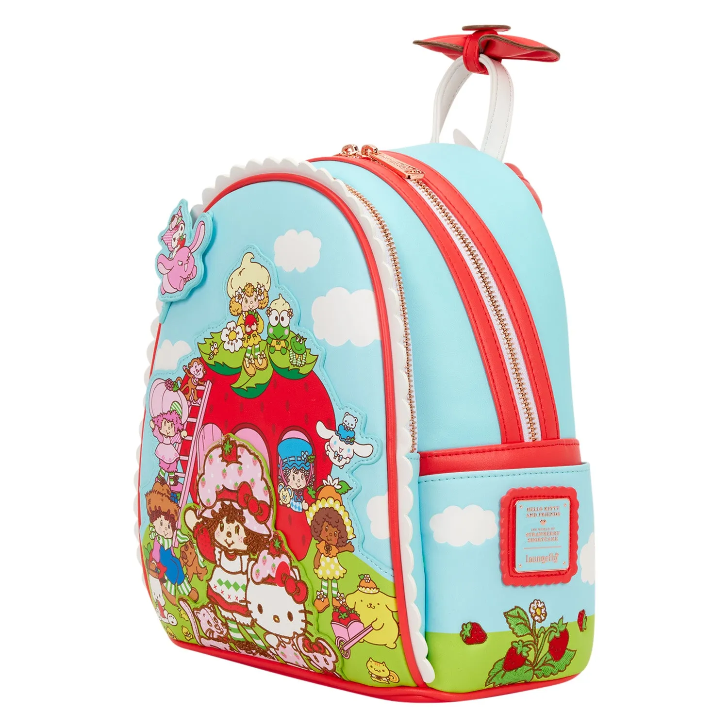 Hello Kitty Loungefly Strawberry Shortcake mini-ryggsekk jordbærduft