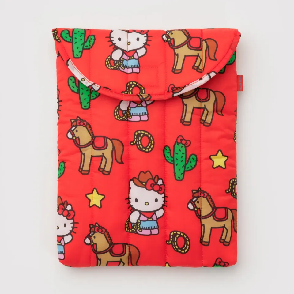 Hello Kitty Baggu 16" Puffy Laptop Sleeve laptopetui Western