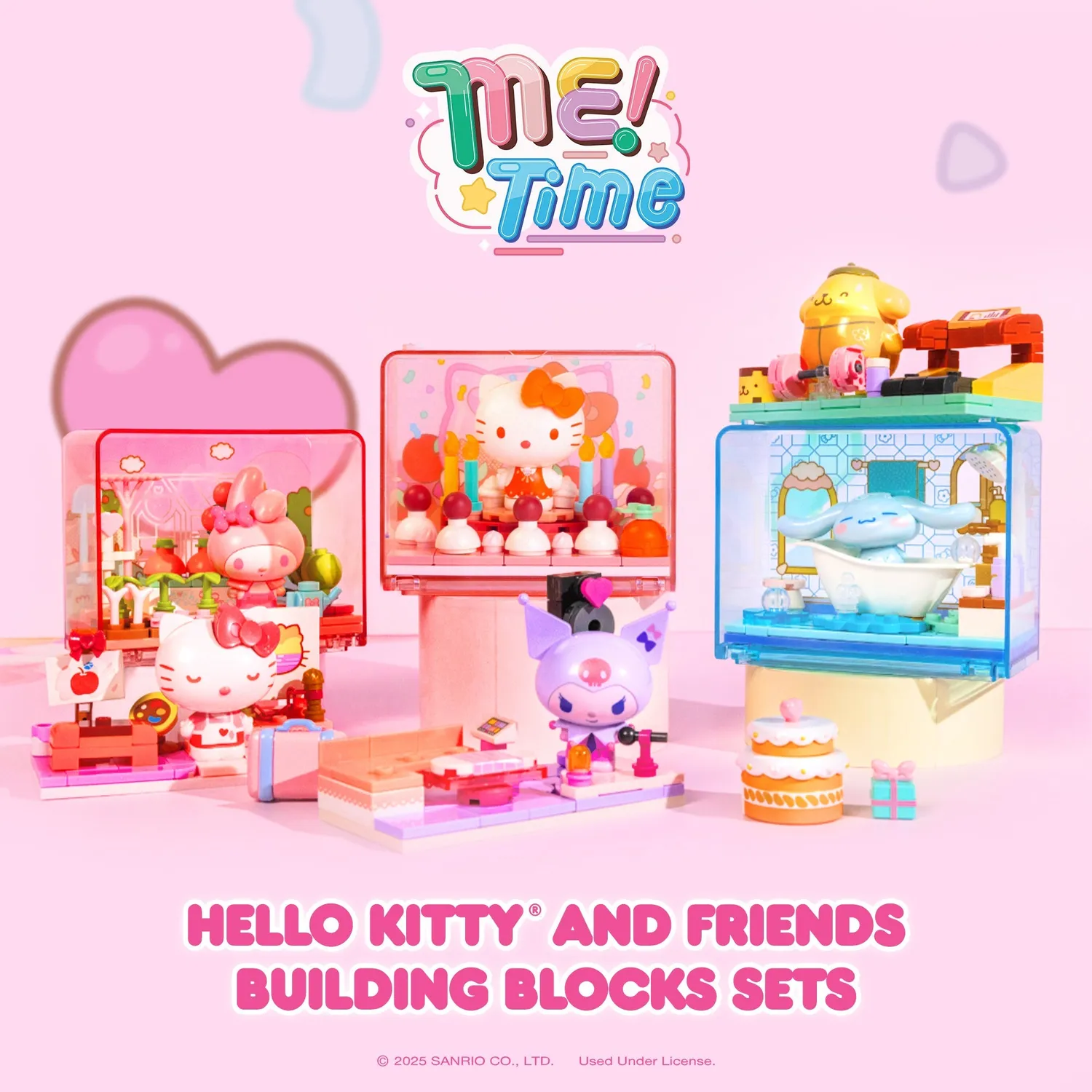 Hello Kitty and Friends Building Blocks Blind Box (Me Time) byggeklosser blindboks