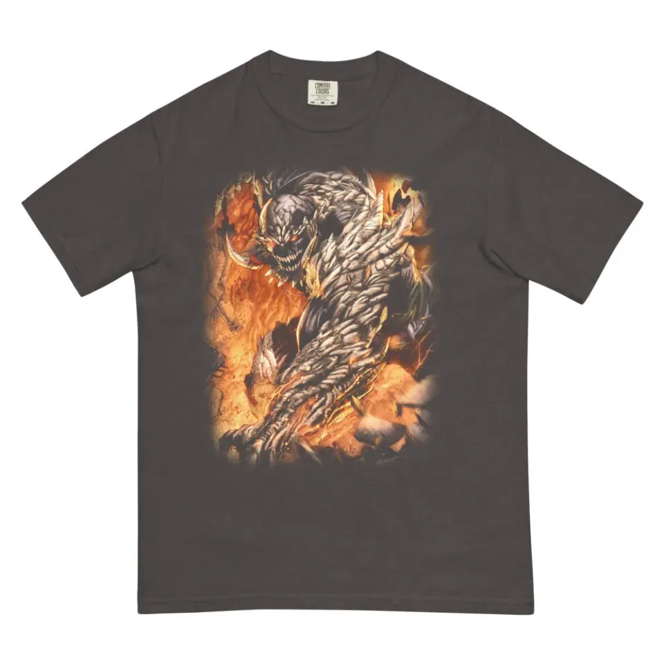 Batman DOOMSDAY Comfort Colors T-skjorte Ultimate Weapon Graphite