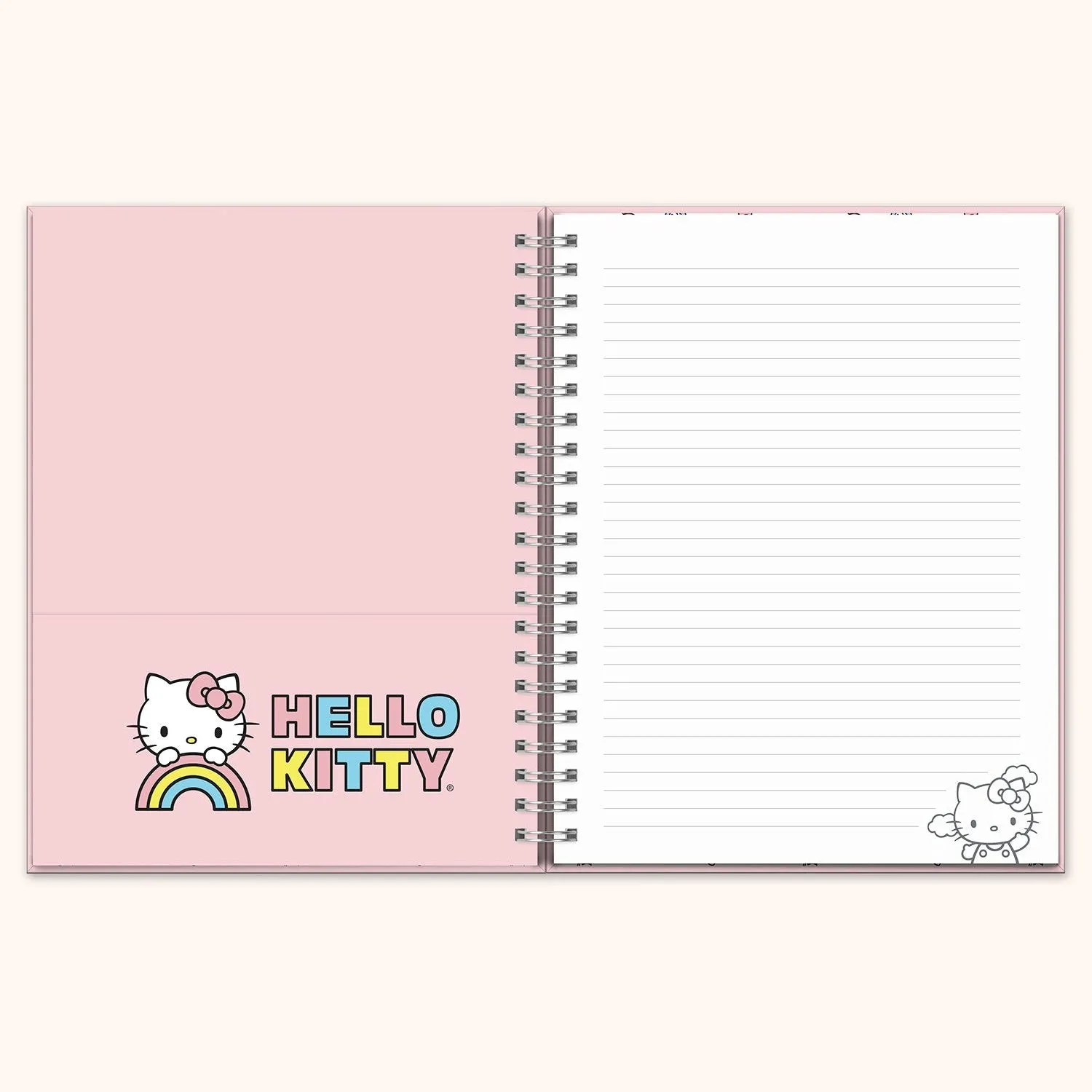 Hello Kitty x Studio Oh! Classic Pink spiralnotatbok ekstra stor