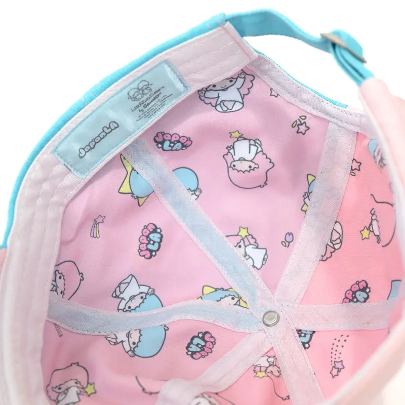 Hello Kitty LittleTwinStars x JapanLA Baseball Cap caps rosa/blå broderi