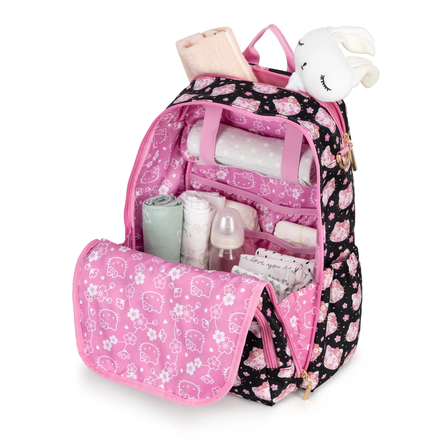 Hello Kitty x JuJuBe Zealous Backpack ryggsekk Cherry Blossoms 14 lommer