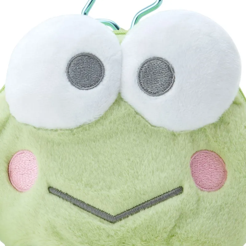 Hello Kitty Keroppi Plush Mini Face Pouch plysjpung med vindu