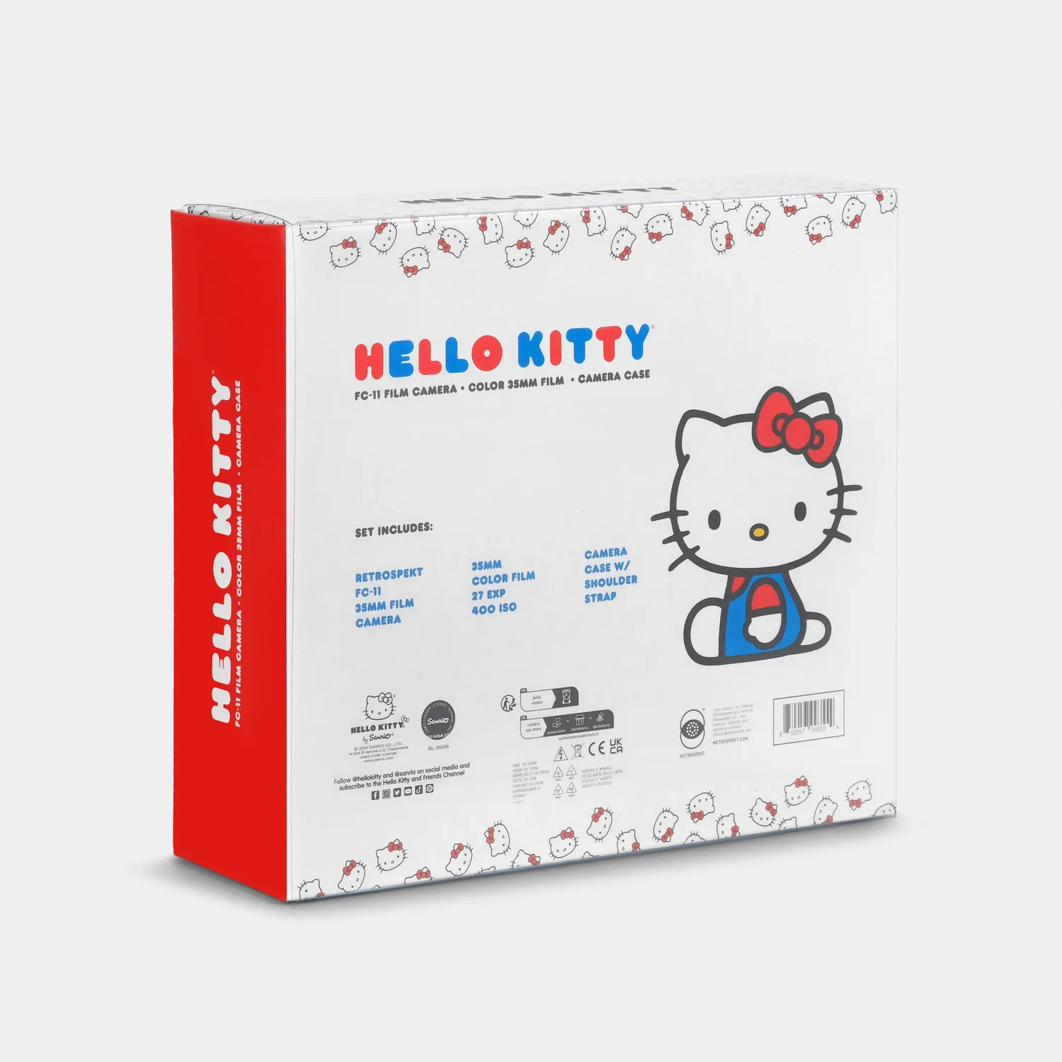 Hello Kitty Classic FC-11 35mm Camera kamera gavesett med film og veske