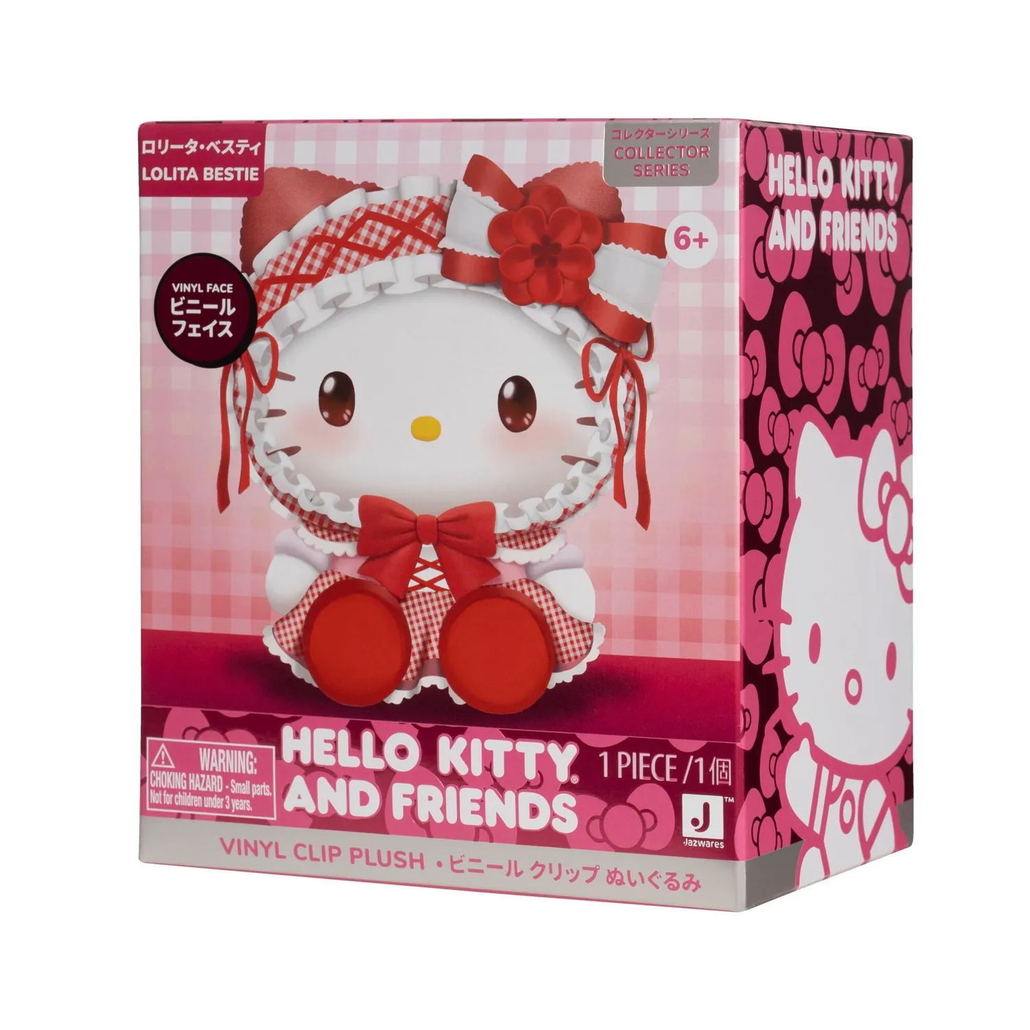 Hello Kitty Vinyl Clip Plush Mascot nøkkelring Lolita Bestie 15 cm