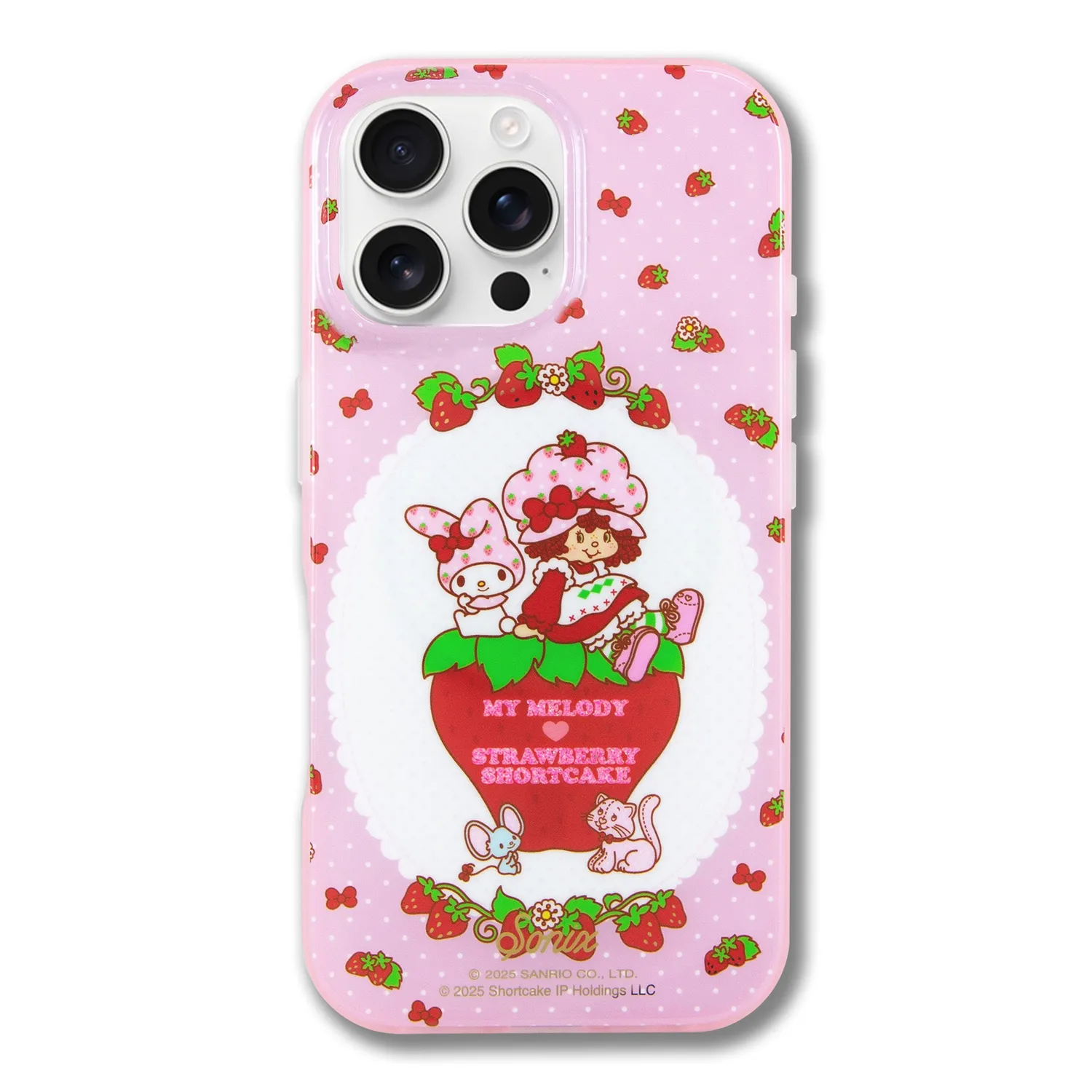 Sonix My Melody x Strawberry Shortcake iPhone-deksel rosa