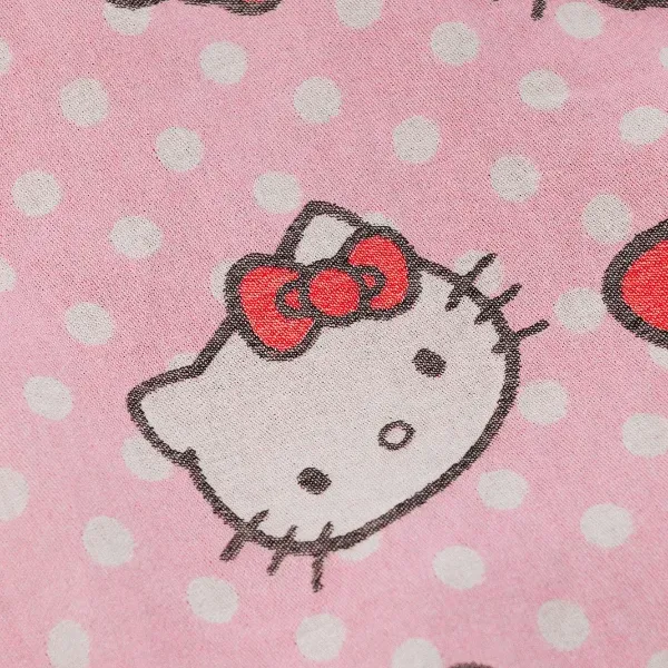 Hello Kitty x Sand Cloud Dots strandhåndkle rosa økologisk bomull