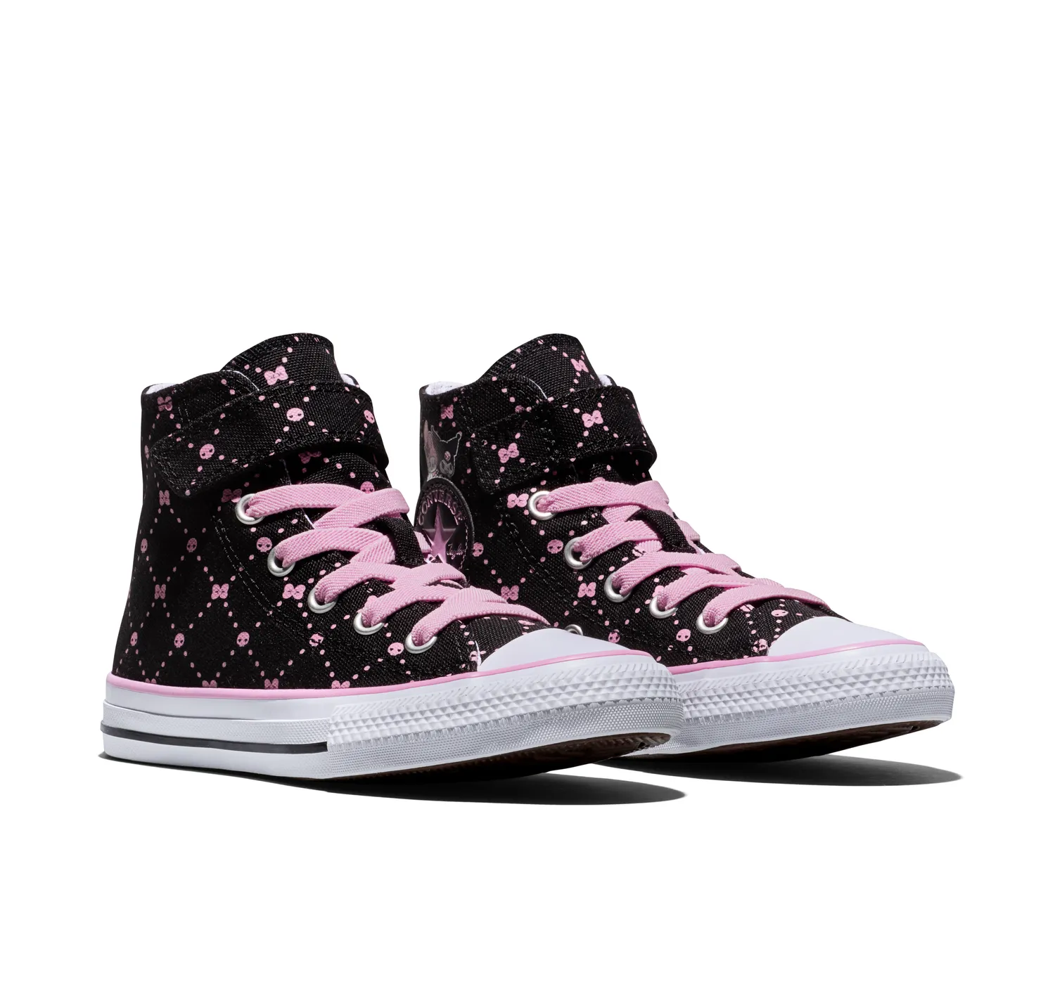 Converse x My Melody & Kuromi Chuck Taylor All Star Easy-On barnesko svart rosa brun str. 11–3