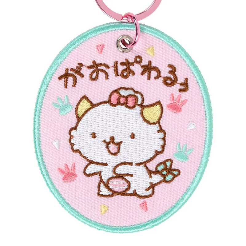 Hello Kitty Gaopowerroo Mascot Badge Keychain nøkkelring