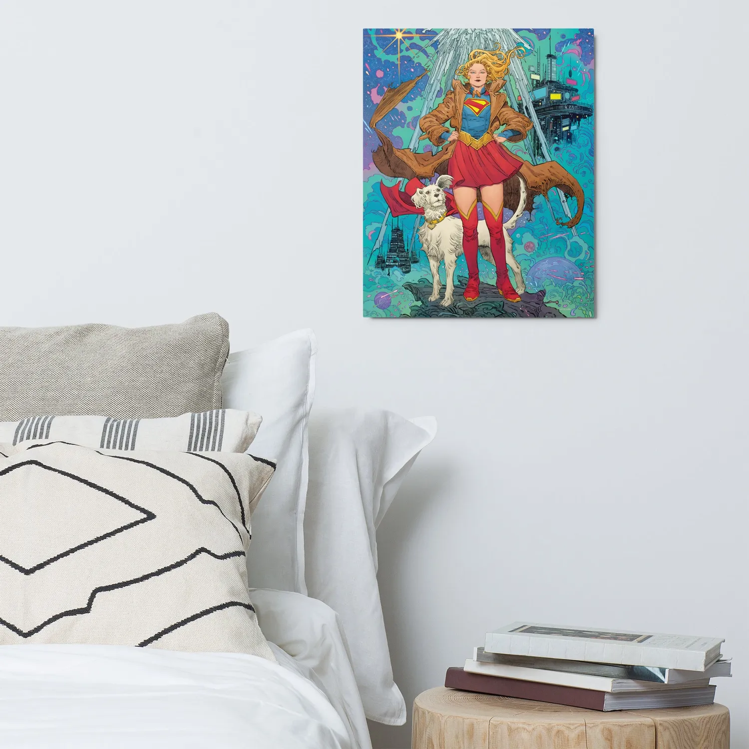 Batman Supergirl (2026 Movie) metalltrykk Supergirl og Krypto