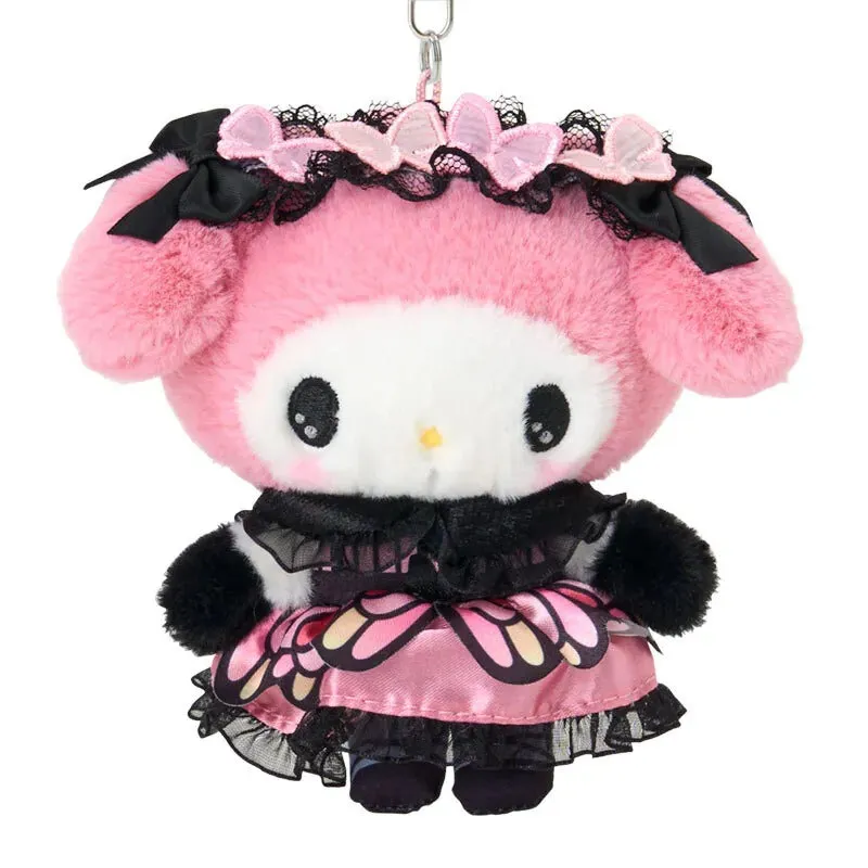 Hello Kitty Monarch Butterfly Series My Melody Plush Mascot Keychain nøkkelring