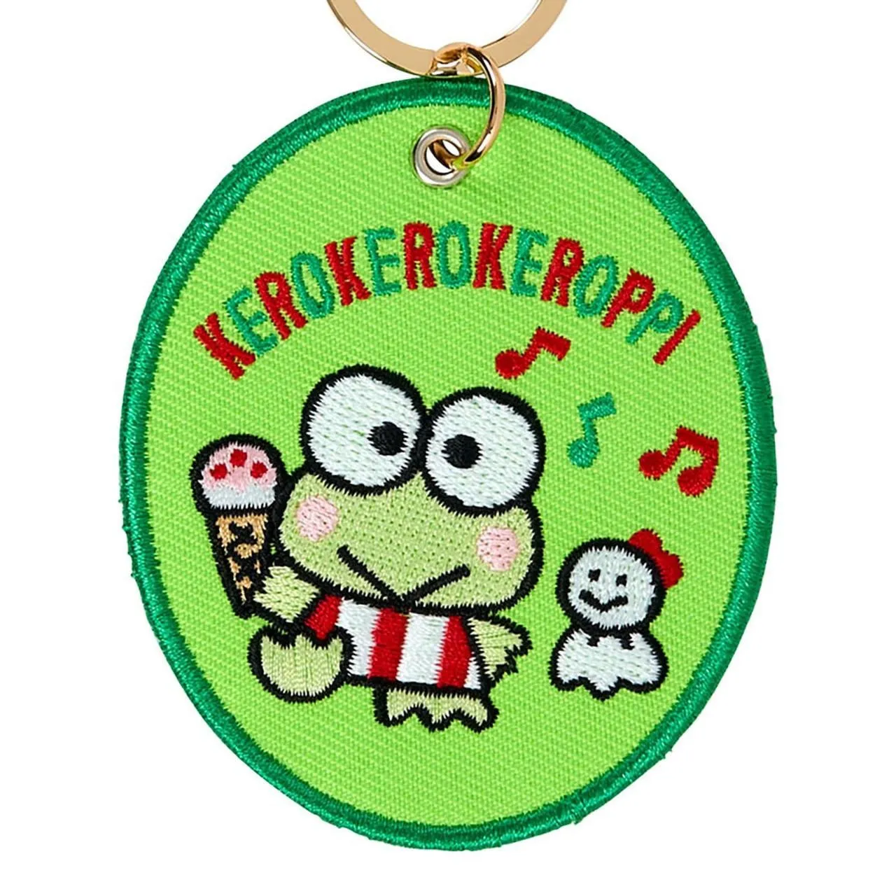 Hello Kitty Sanrio Character Award Keroppi maskotnøkkelring brodert