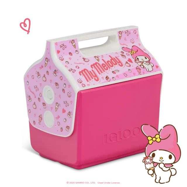 Hello Kitty My Melody x Igloo Little Playmate 7 Qt Cooler kjøleboks rosa