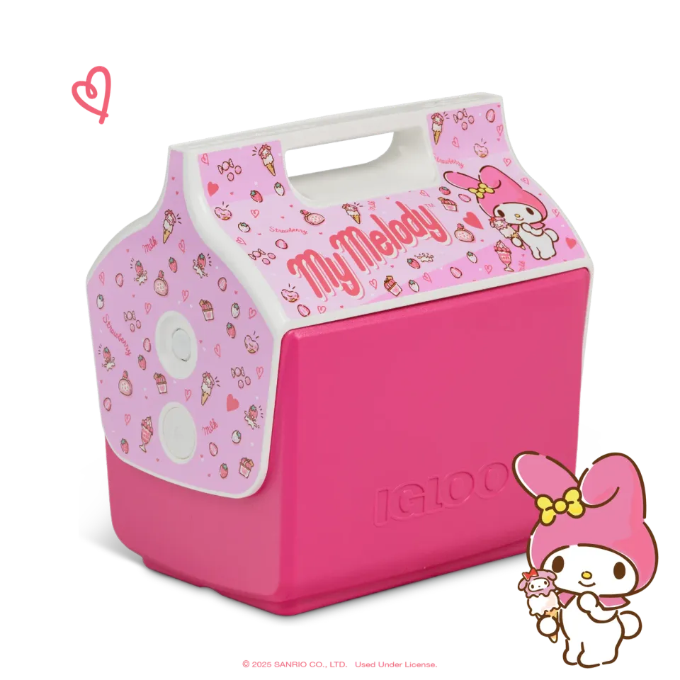 Hello Kitty My Melody x Igloo Little Playmate 7 Qt Cooler kjøleboks rosa