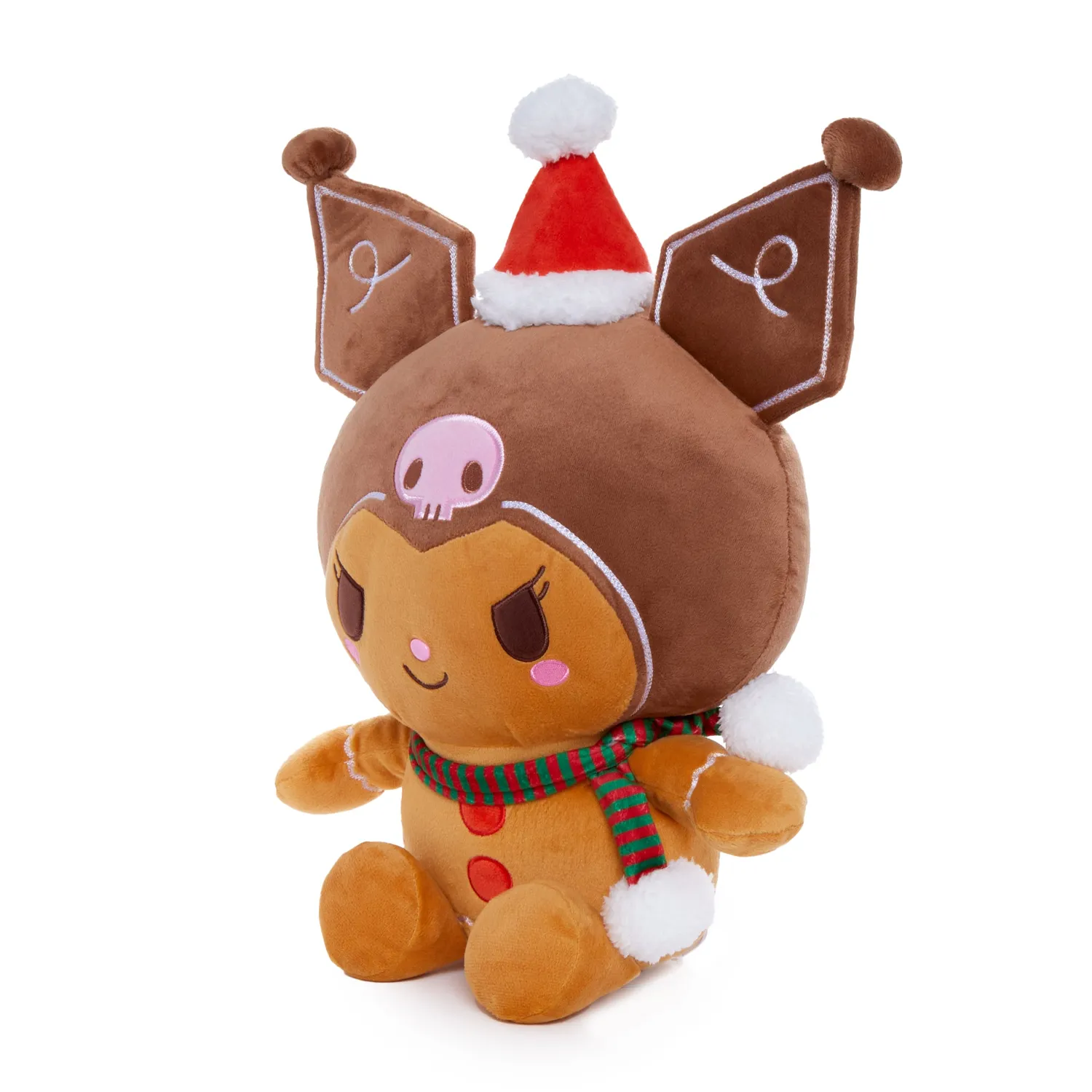 Hello Kitty Holiday Gingerbread Friends Kuromi 12” kosedyr sittende