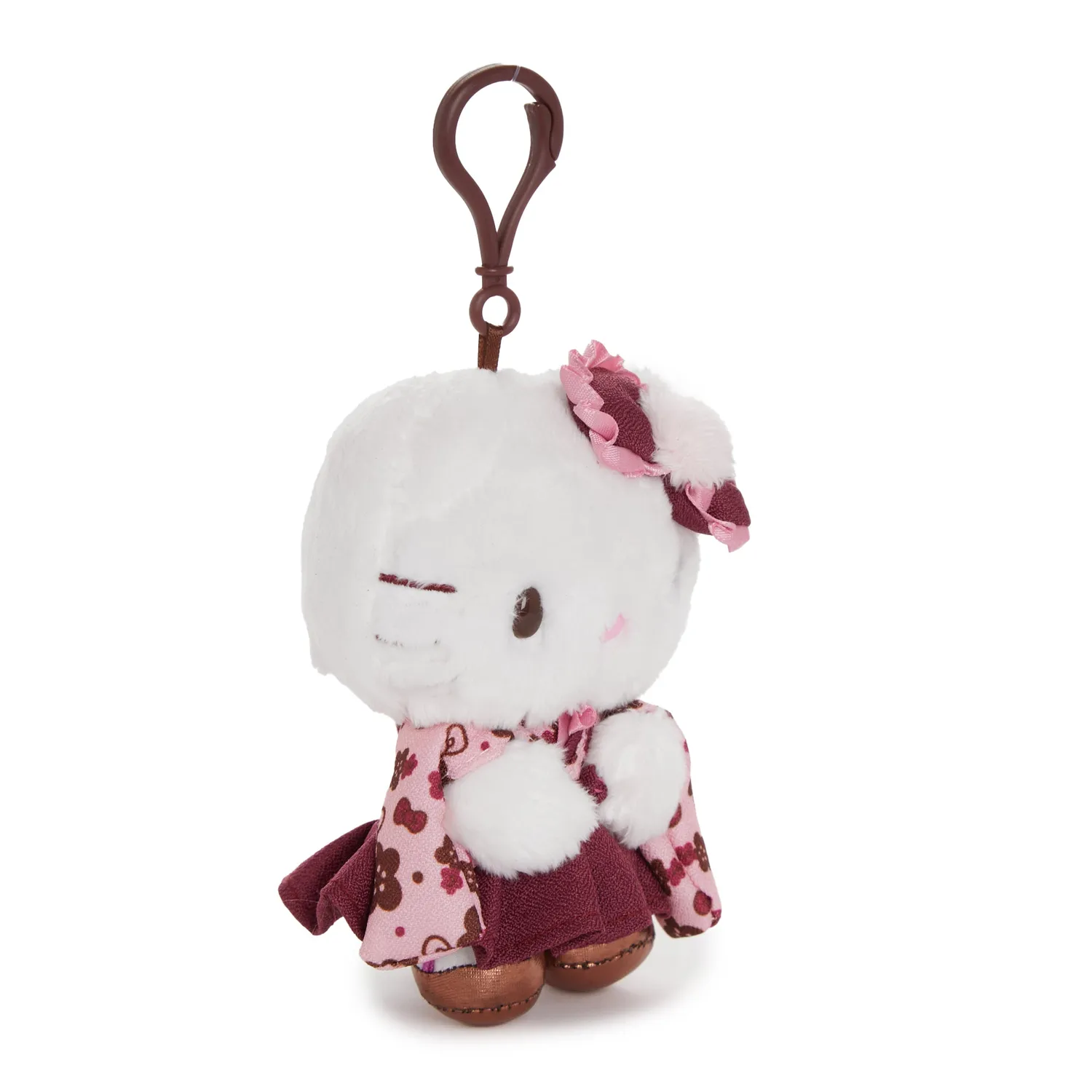 Hello Kitty Hakama kosedyr med klips 18 cm
