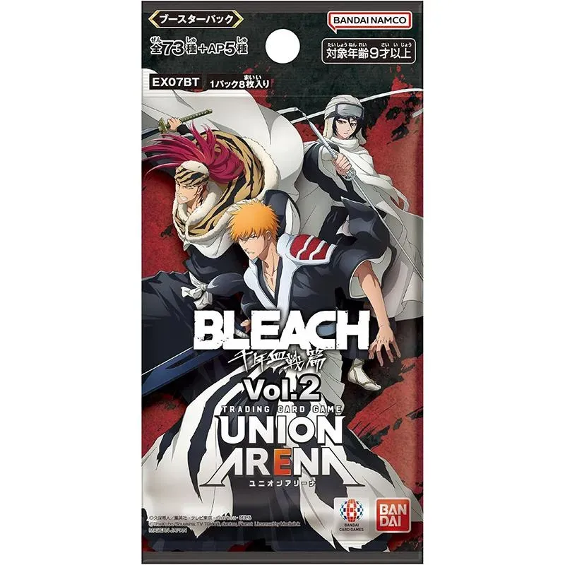 Union Arena Bleach Millennium Blood War Vol. 2 EX07BT boosterpakke japansk 8 kort