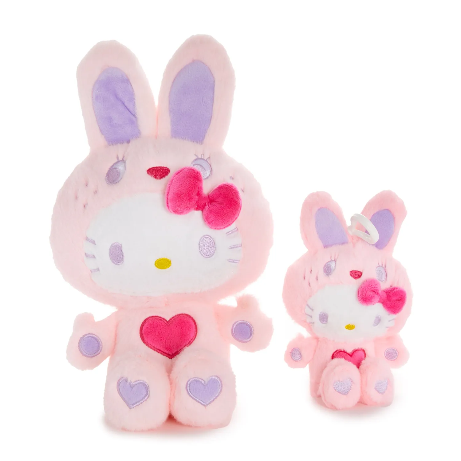 Hello Kitty Colorful Bunny Series 11" Pink Plush kosedyr rosa