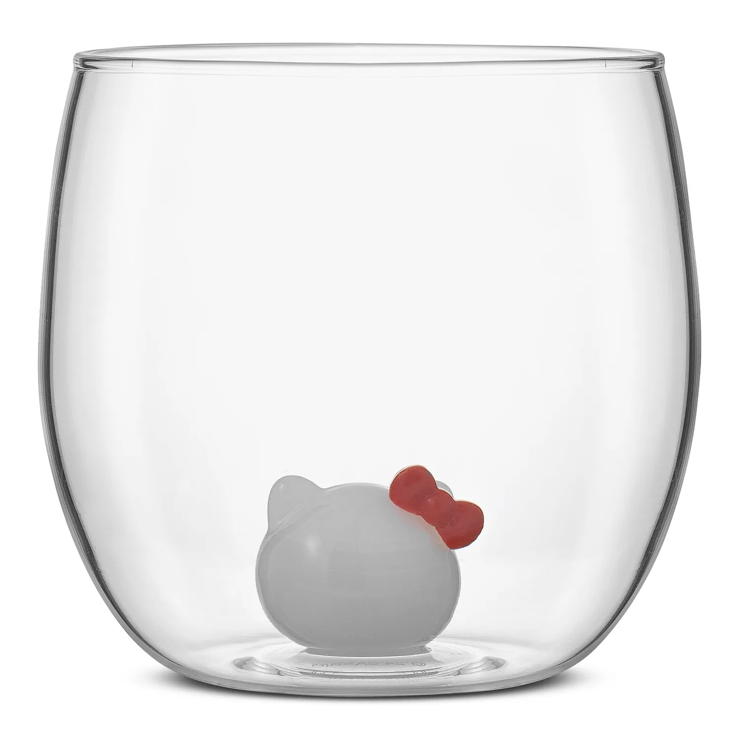Hello Kitty Hello Kitty and Mimmy 3D Icon Short Drinking Glasses, 2-pakning