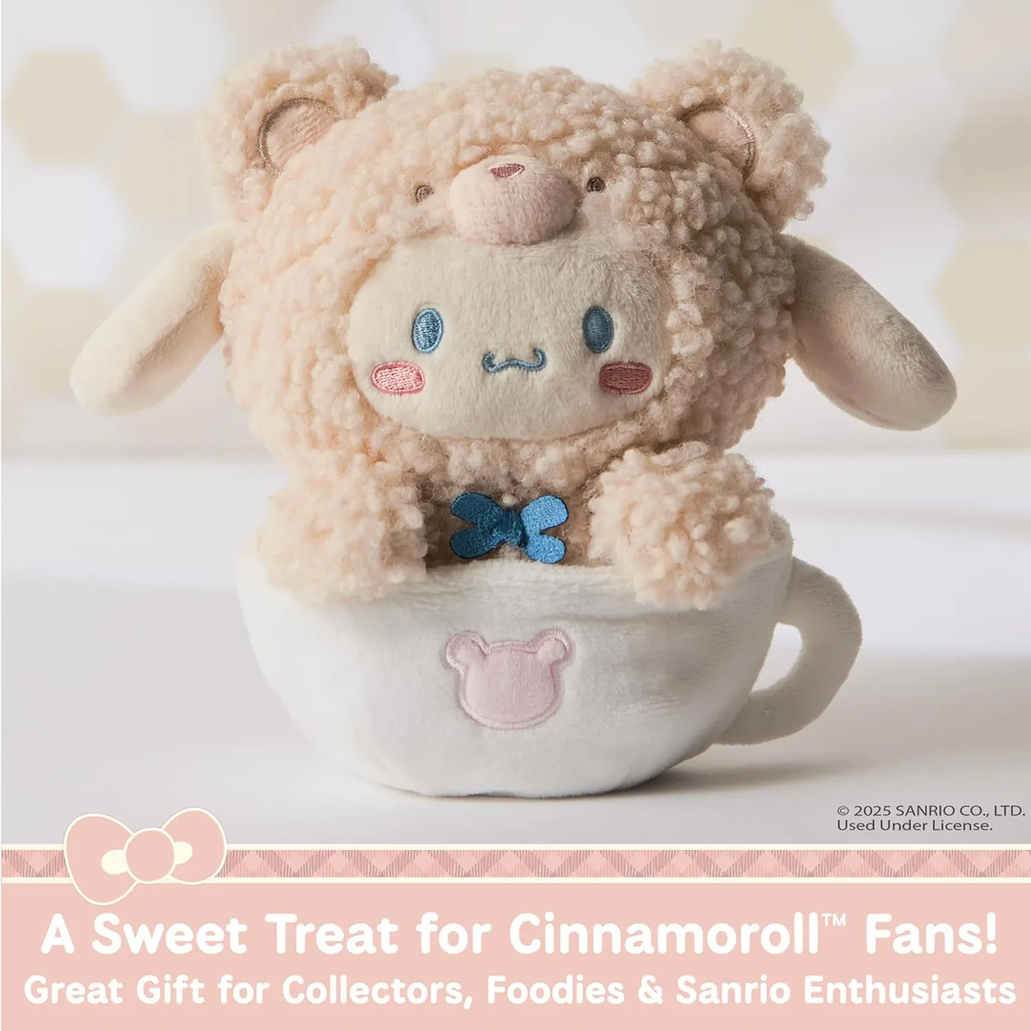 Hello Kitty Latte Bears Cinnamoroll 6-tommers plysjbamse kaffekopp
