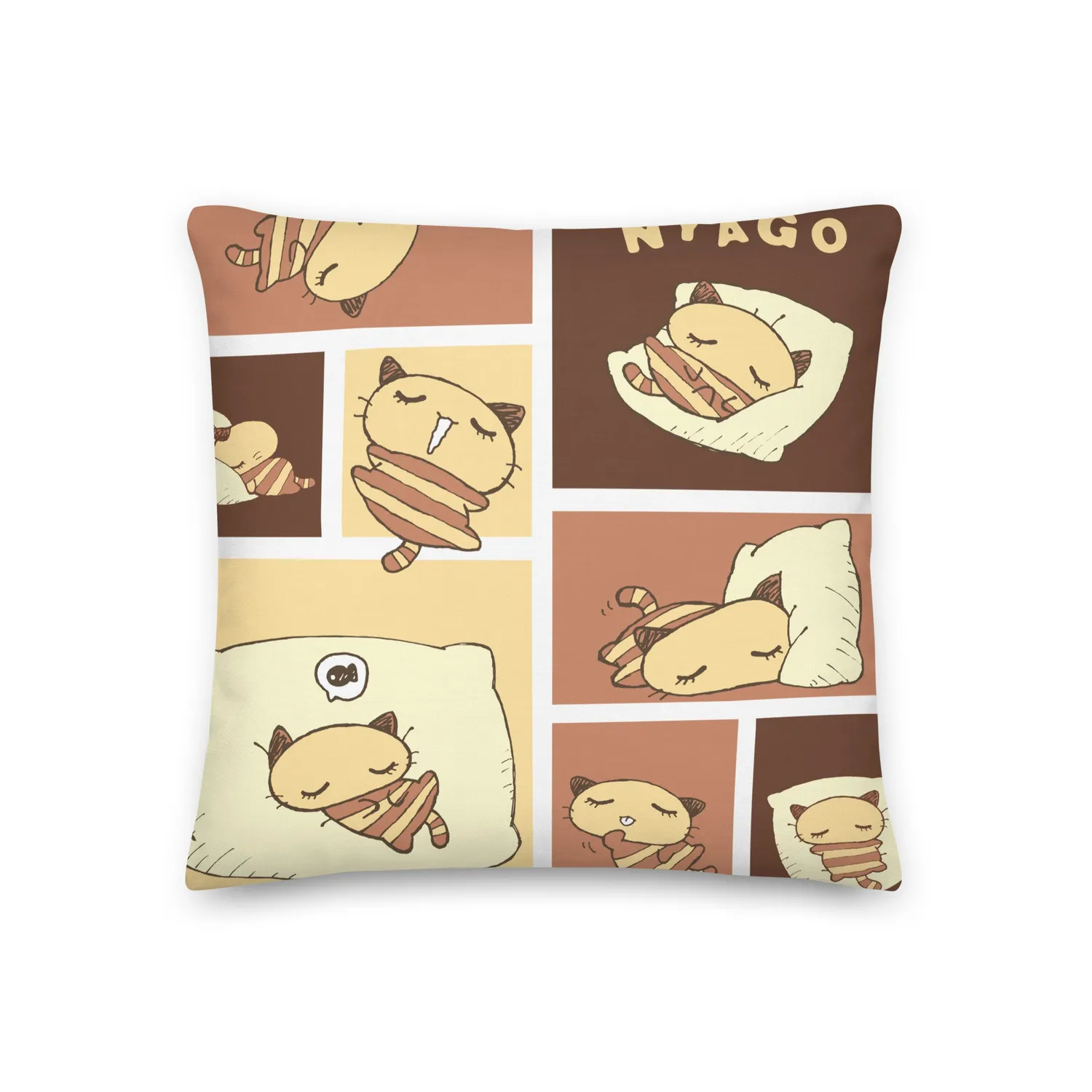 Hello Kitty Nyago Lazy Day 18 Square Pillow pute 45 cm linfølelse