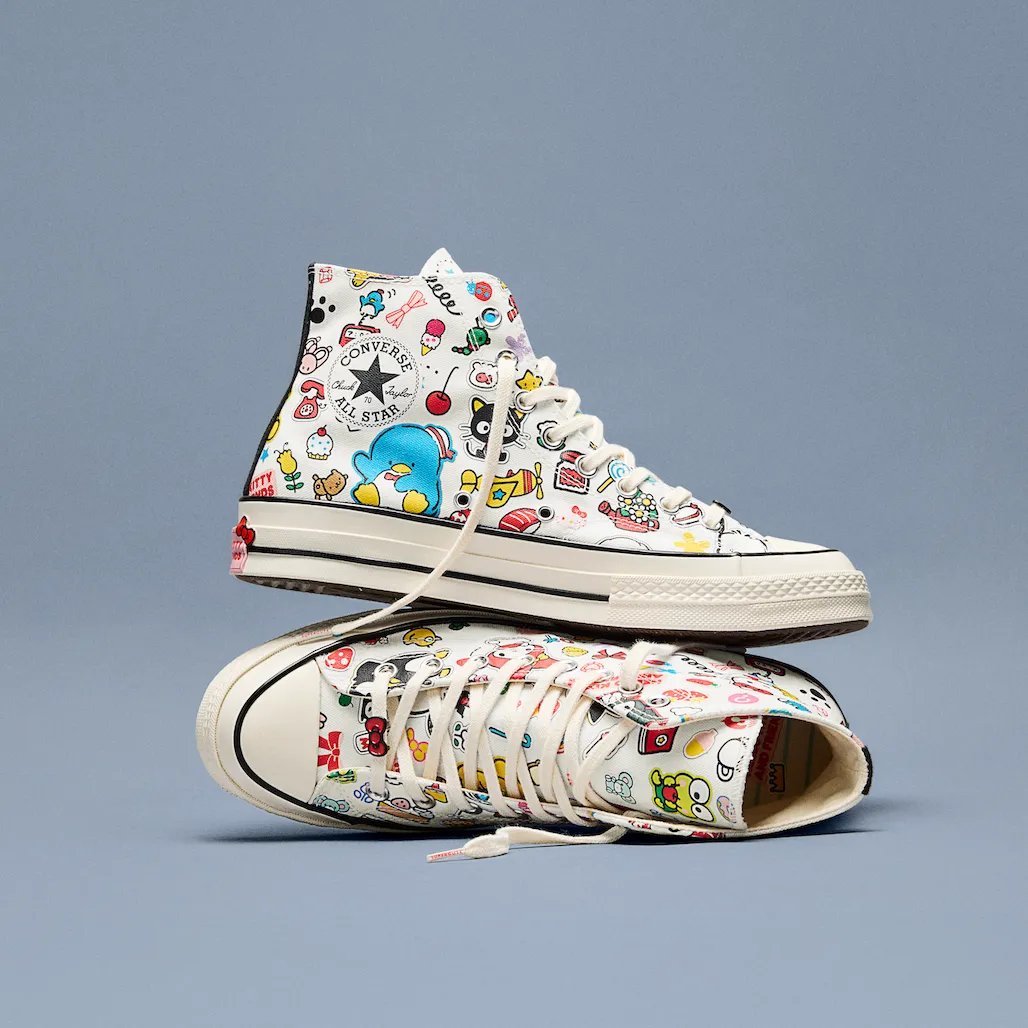 Converse x Hello Kitty and Friends Chuck 70 Hi-top joggesko voksen hvit