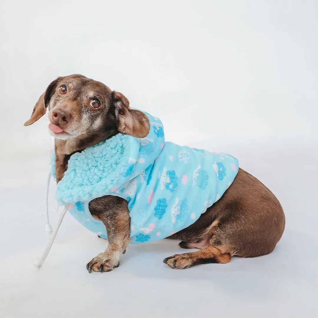 Cinnamoroll x Sassy Woof vendbar hundejakke Clouds Small