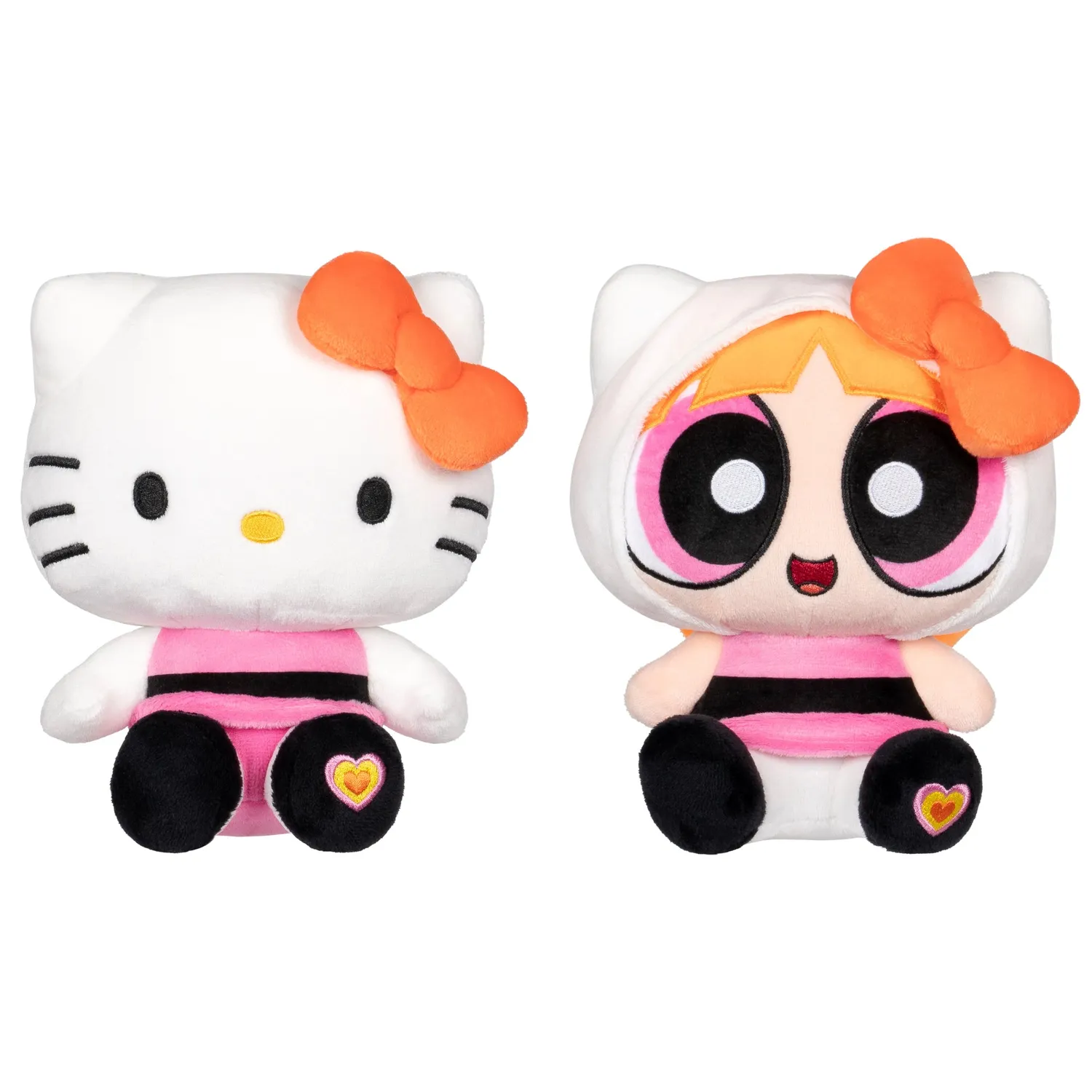 Hello Kitty Powerpuff Girls kosedyrsett Hello Kitty & Blossom 20 cm
