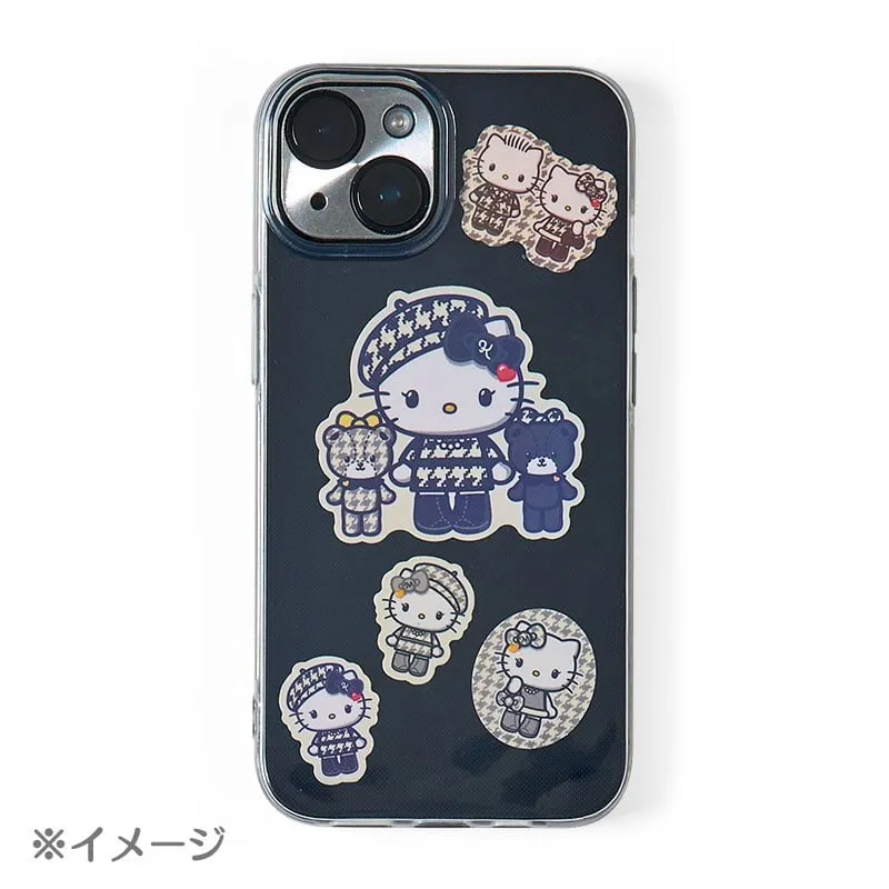 Hello Kitty Monochrome Birthday Twins Series 24-pakning klistremerker – svart-hvitt