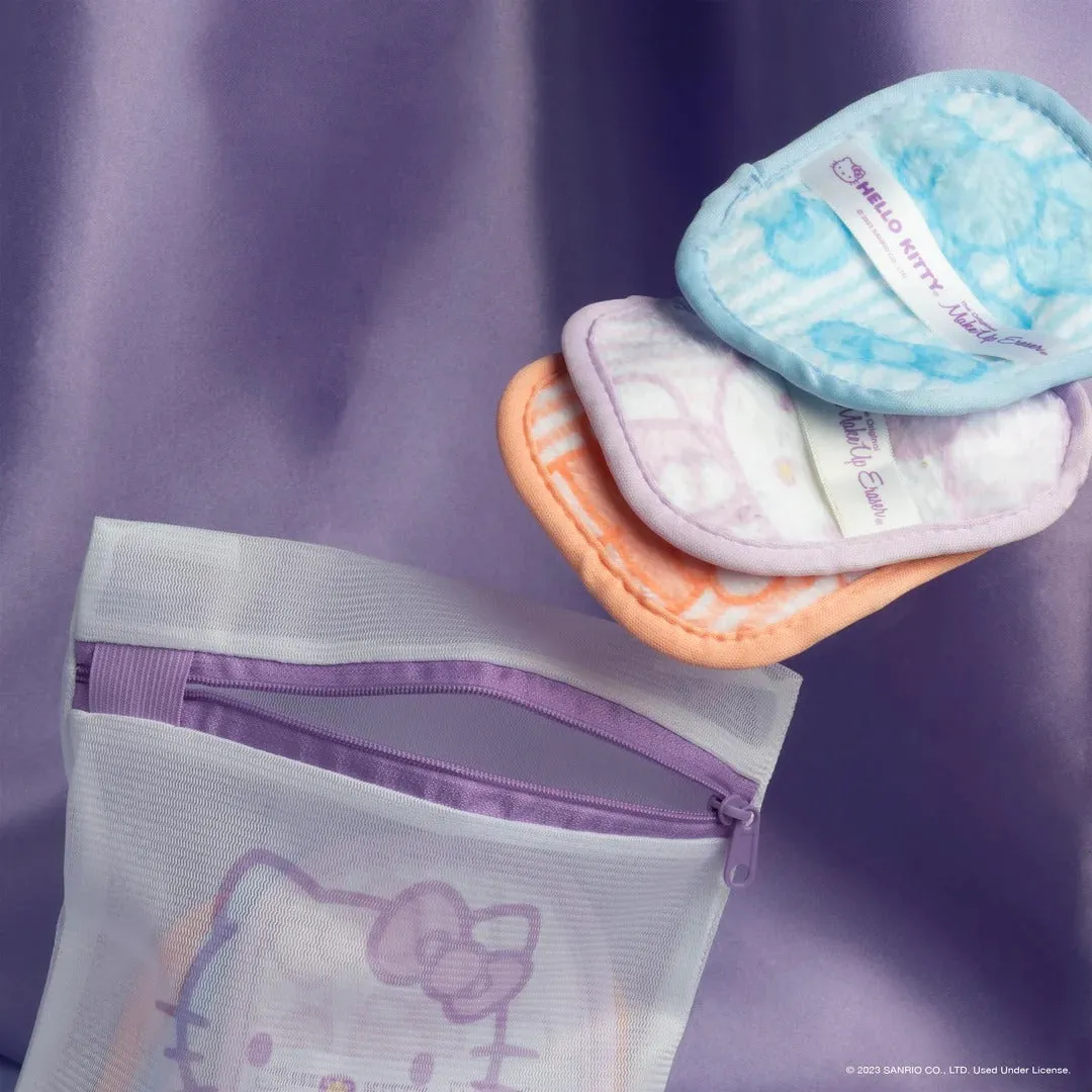 Hello Kitty MakeUp Eraser 7-Day Set sminkekluter pastell 7-pakning
