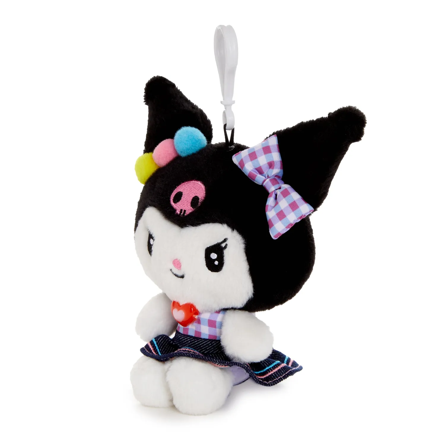 Hello Kitty Retro Denim Series Kuromi Mascot Clip kosedyrklips