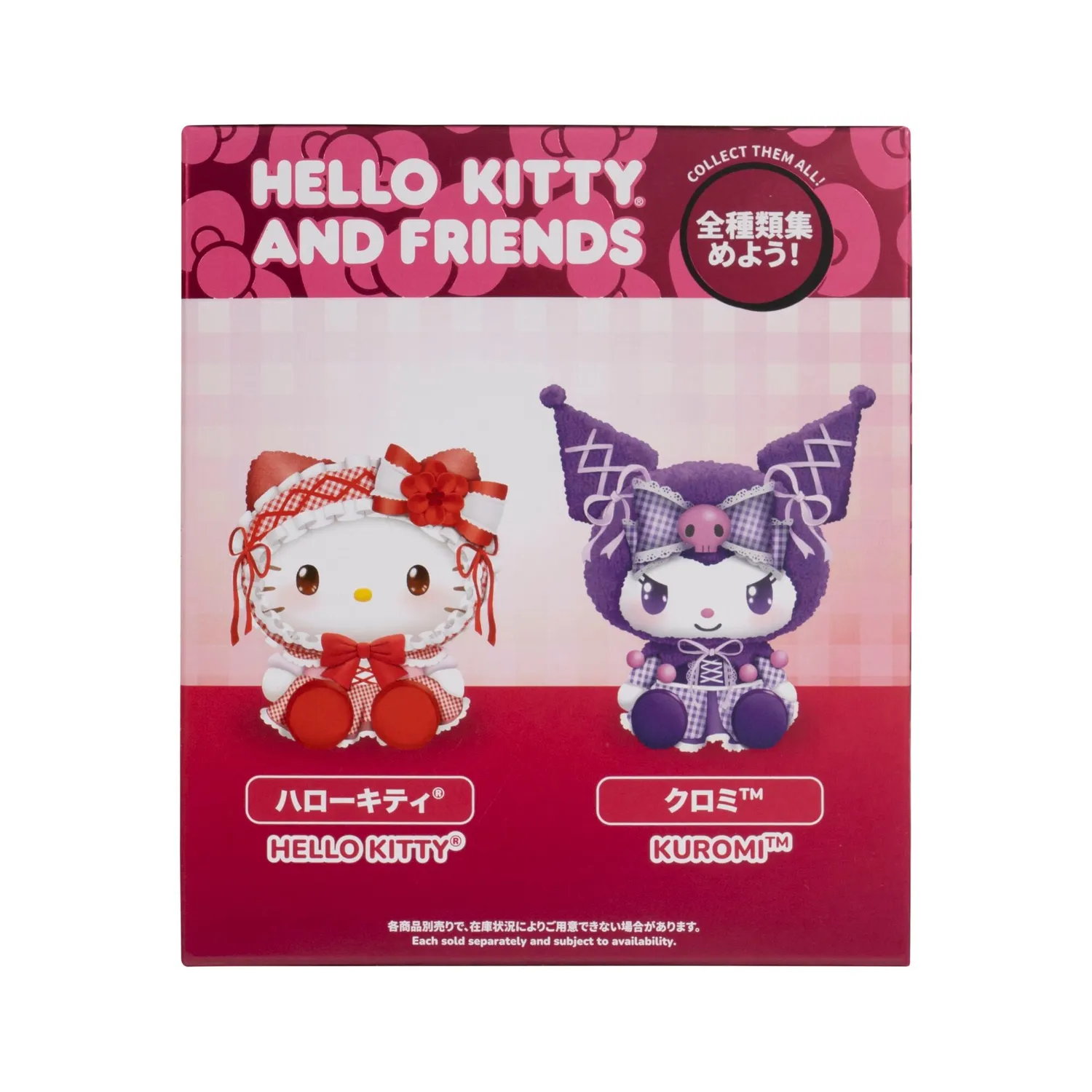 Hello Kitty Vinyl Clip Plush Mascot nøkkelring Lolita Bestie 15 cm