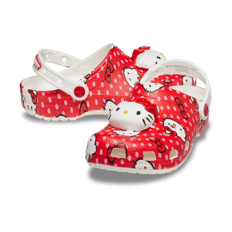 Hello Kitty x Crocs Adult Red Classic Clog sko rød
