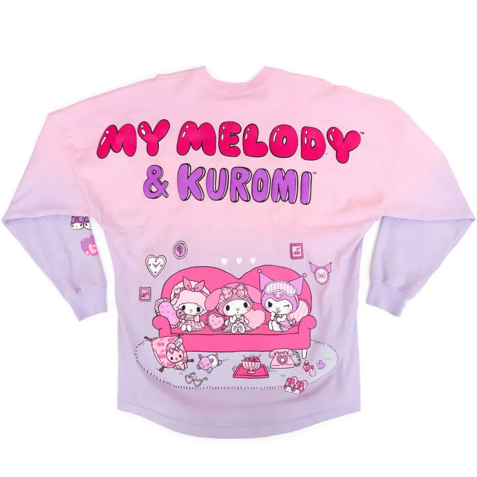 JapanLA My Melody & Kuromi Sleepover Spirit Jersey genser rosa XS
