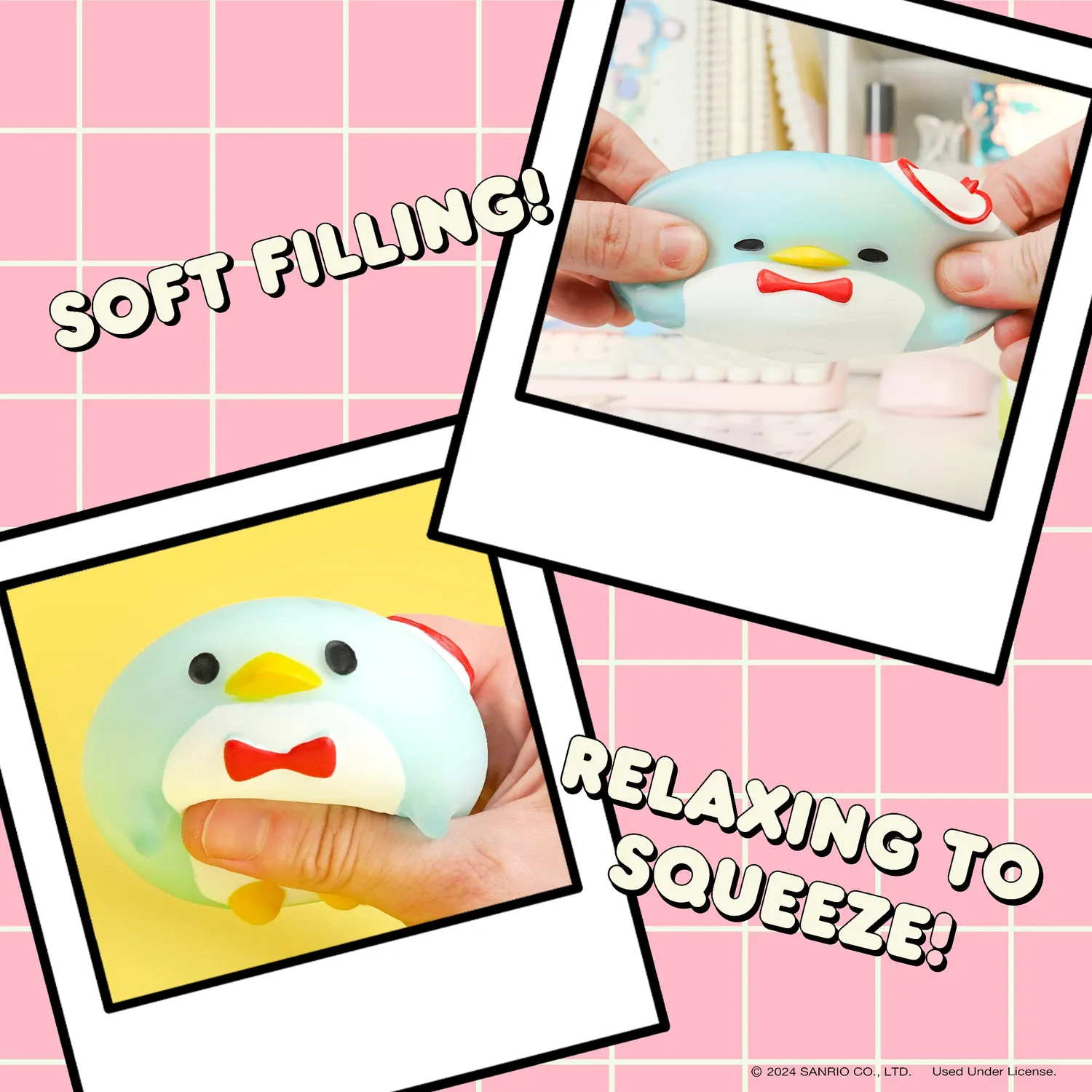 Hello Kitty Tuxedosam Mochi SquiSHU klemmeleke – myk squishy