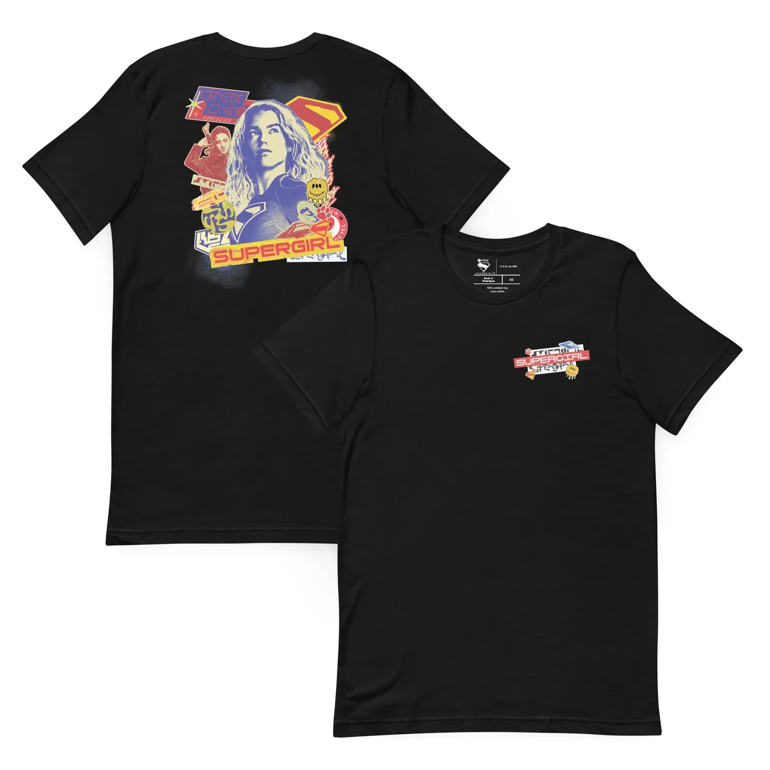 Batman Supergirl (2026 Movie) T-shirt Sticker Bomb t-skjorte unisex