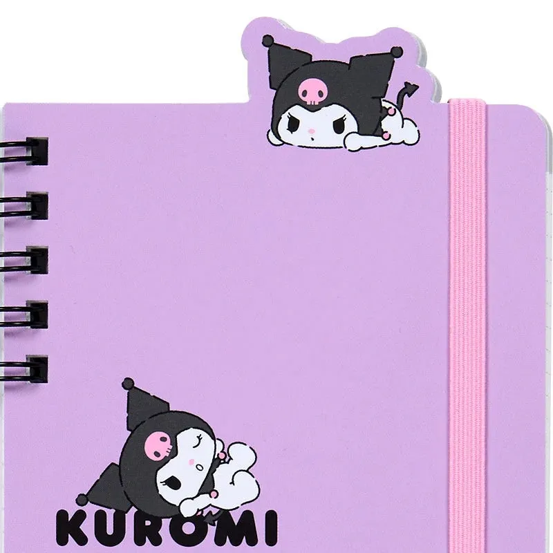 Hello Kitty Kuromi Slim Double Spiral Notebook notatbok – 60 ark, rutet