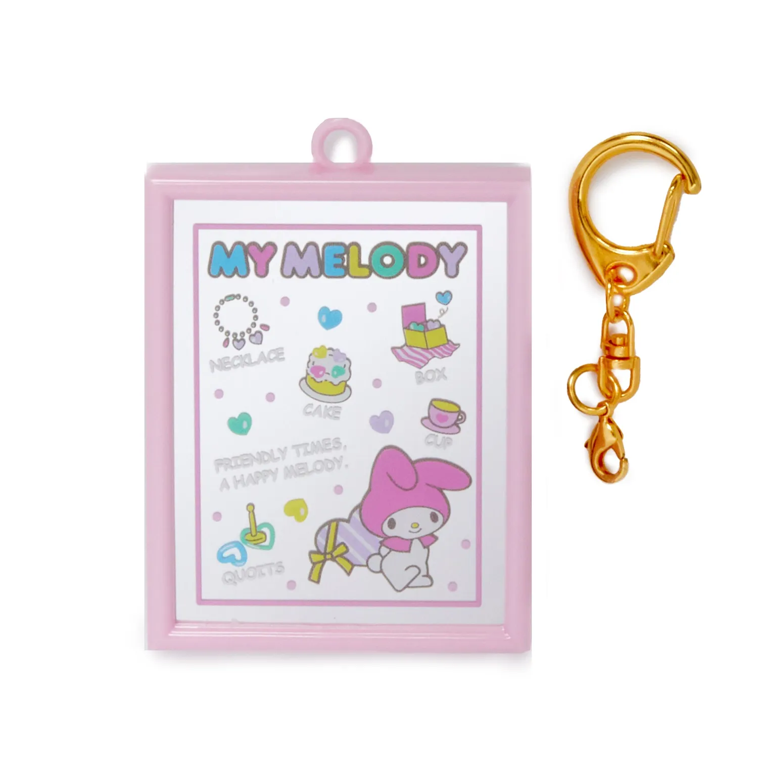 Hello Kitty My Melody Mirror Keychain speilnøkkelring