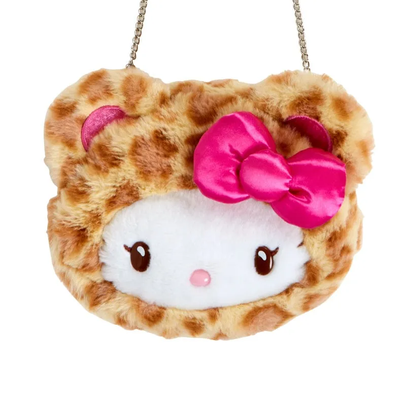 Hello Kitty Leopard Pals Series Plush Mini Crossbody Bag veske leopard