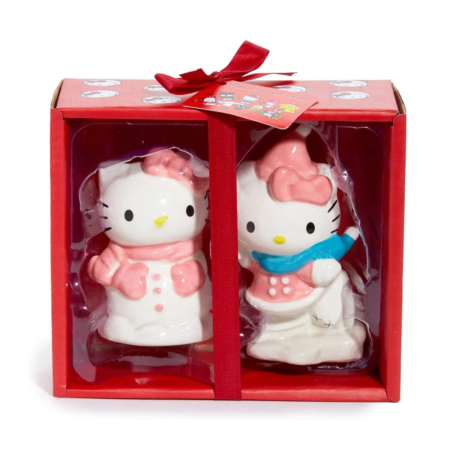 Hello Kitty Ceramic Holiday salt- og pepperbøsser Snow Play keramikk